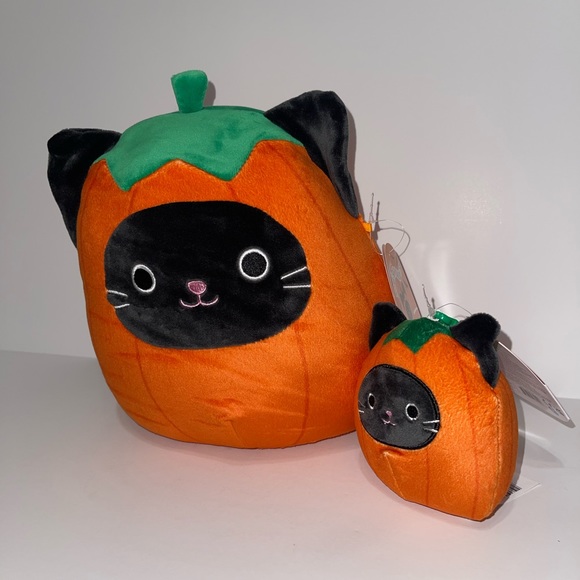 Squishmallows Calio the Pumpkin 8" and 3.5" Clip Halloween 2022 - Picture 2 of 13
